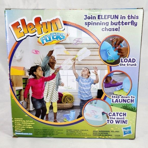 Elefun Flyers Butterfly Chasing Game Kids Ages 4 & Up Active Elephant Game New - Picture 3 of 4
